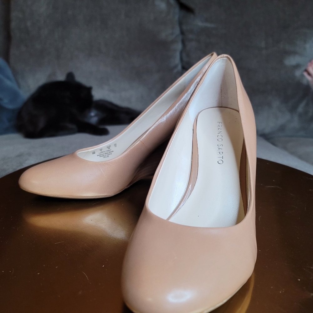 Franco Sarto Leather Wedge